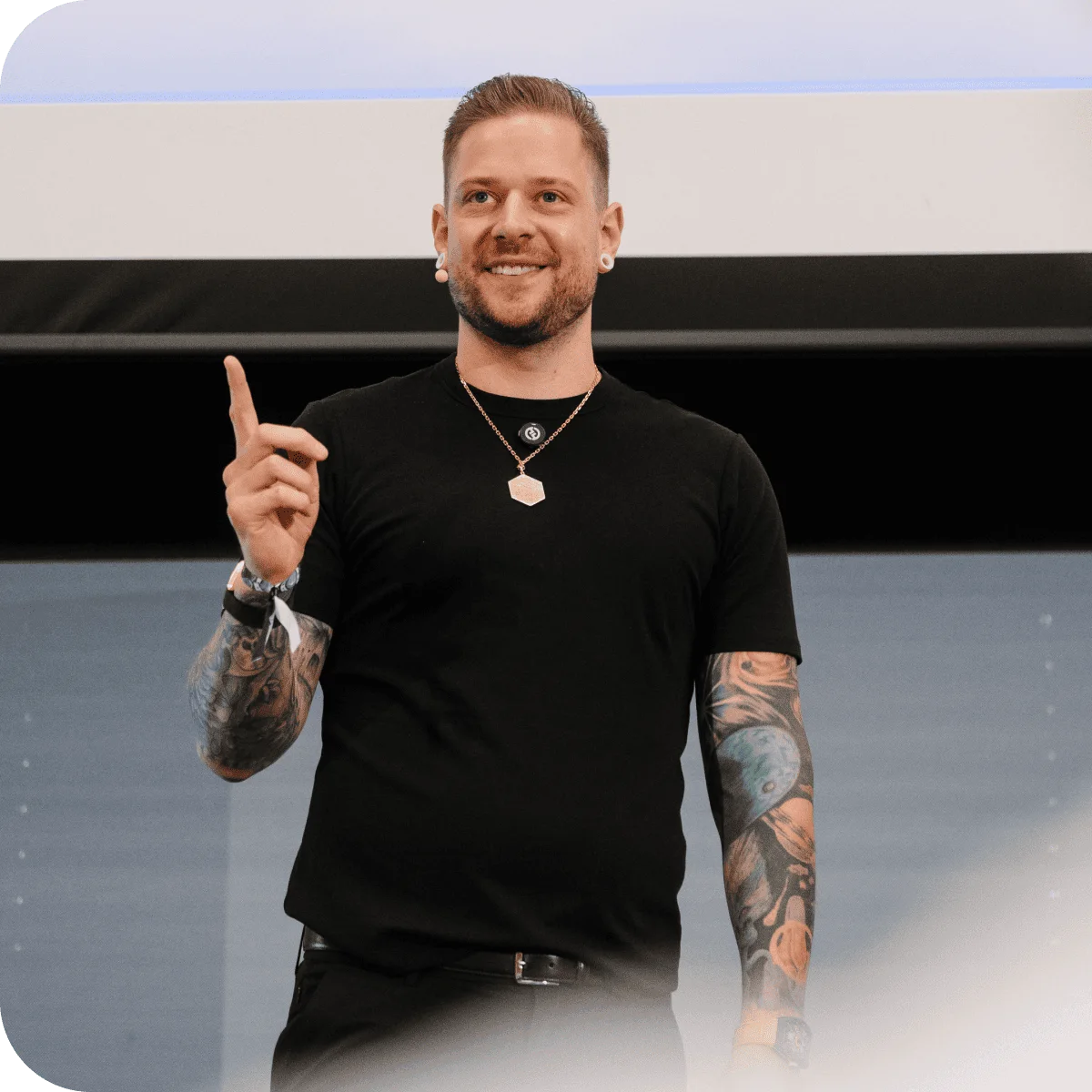 Florian Sondershausen auf der Bühne
