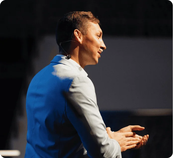 Christian Haag bei einem Vortrag